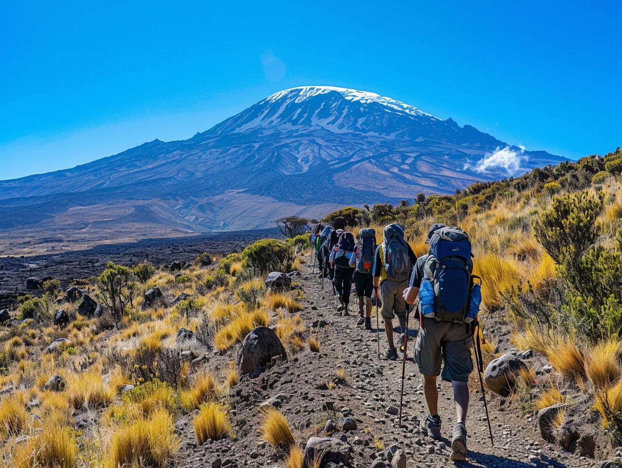 What is the weather like when climbing Kilimanjaro in August?